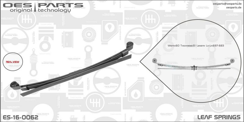 OES PARTS Jousenlehti ES-16-0062